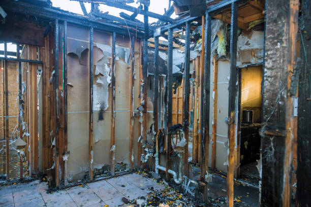Professional Emergency Fire Cleanup technician working in Salem, NC